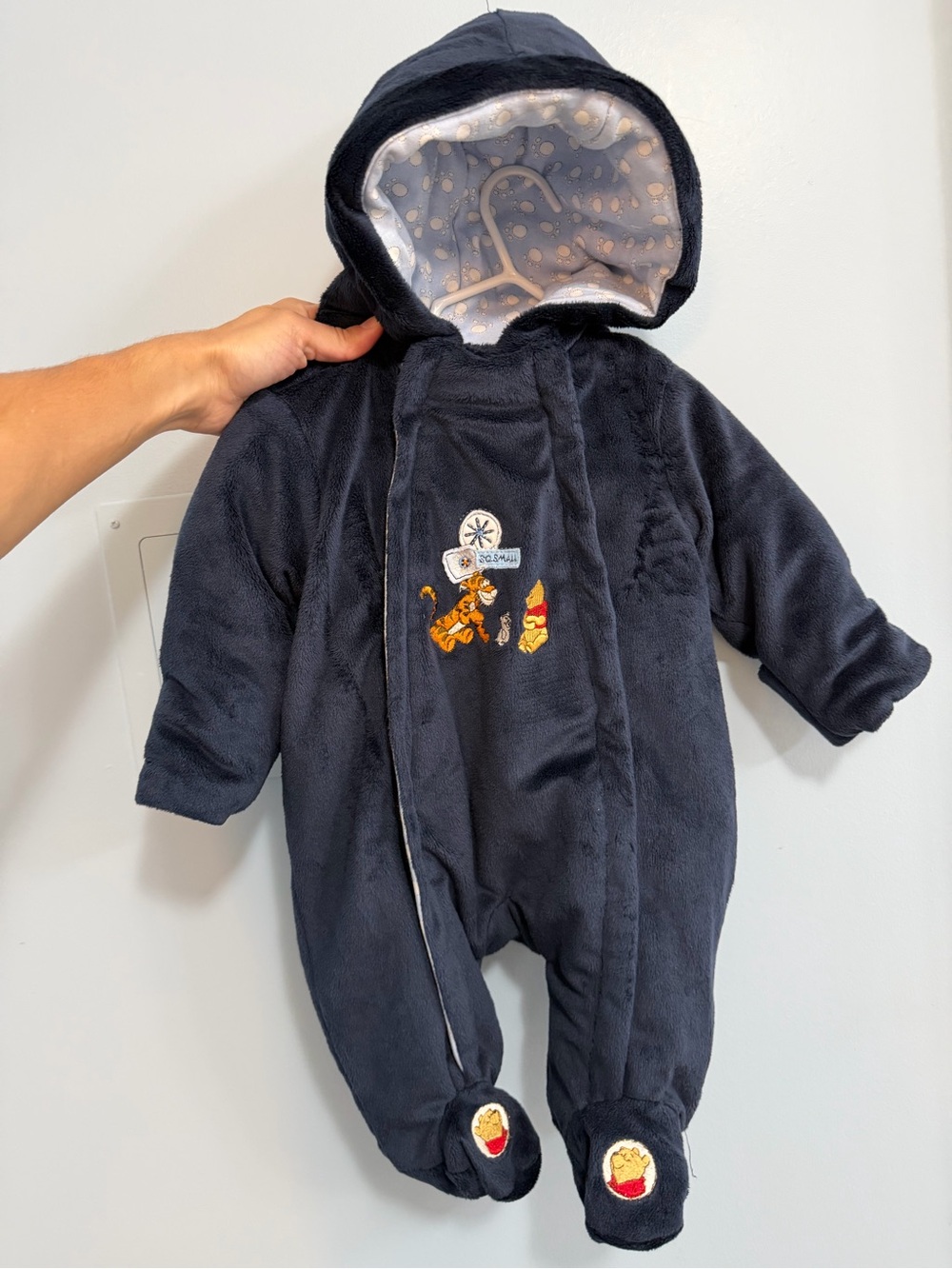 Baby Winnie the Pooh Fleece Snowsuit Hooded One-Piece
